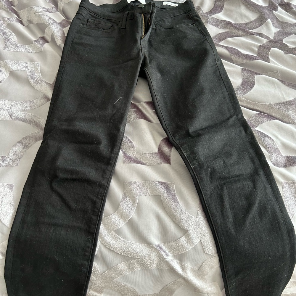 Frame Denim Black Skinny Jeans